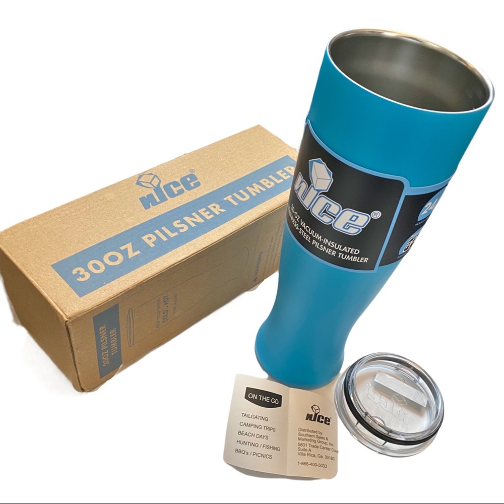 NICE 30 oz Vacuum-Insulated Stainless-Steel Pilsner Tumbler - Picture 3 of 4